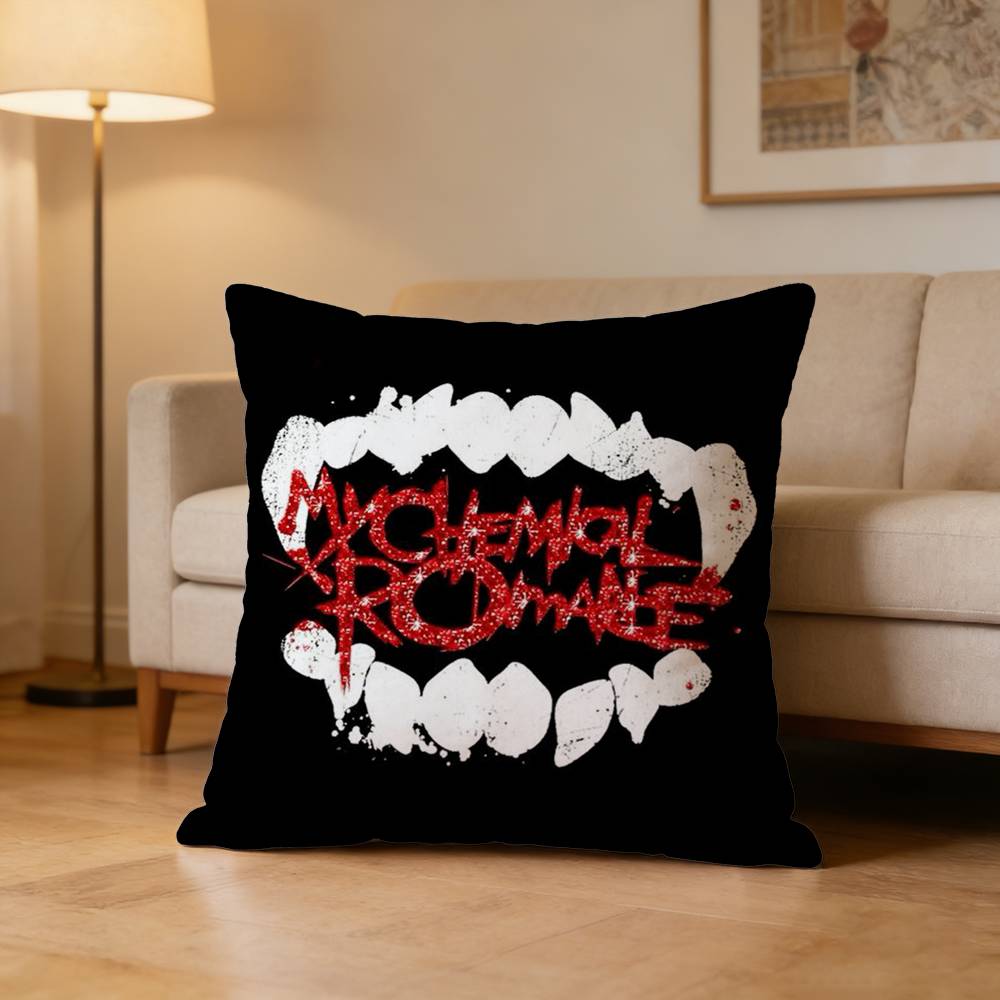 My CChemical RRomance MCR Pillow Case Pattern Printed Pillowcase For Living Room Sofa Cushion Cover