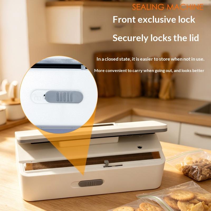 Mini Plastic Bag Sealer Rechargeable Handheld Heat Sealing Machine 1PC for Home Kitchen Food Storage Snack Bag Resealing