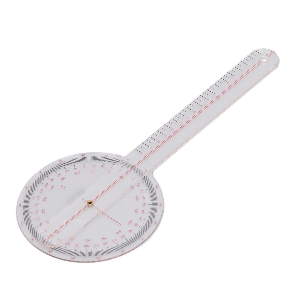 Orthopaedic Use Goniometer 360 Degrees Physical Therapy Angle Protractor Ruler for Knee Joint Elbow Shoulder Large