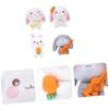 4 Stück Kaninchen Miniatur Dekoartikel Set für Einzigartiges Geschenk, Zuhause, Wohnzimmer, Büro, Restaurantdeko, Ausstellungsstück, Perfekte Valentinstagsdeko