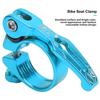 Aluminum Alloy Bike Seat Clamp 31.8mm Stable Bicycle Seatpost Clamp Lightweight Easy to Adjust Quick Release Bike Seat Clamp