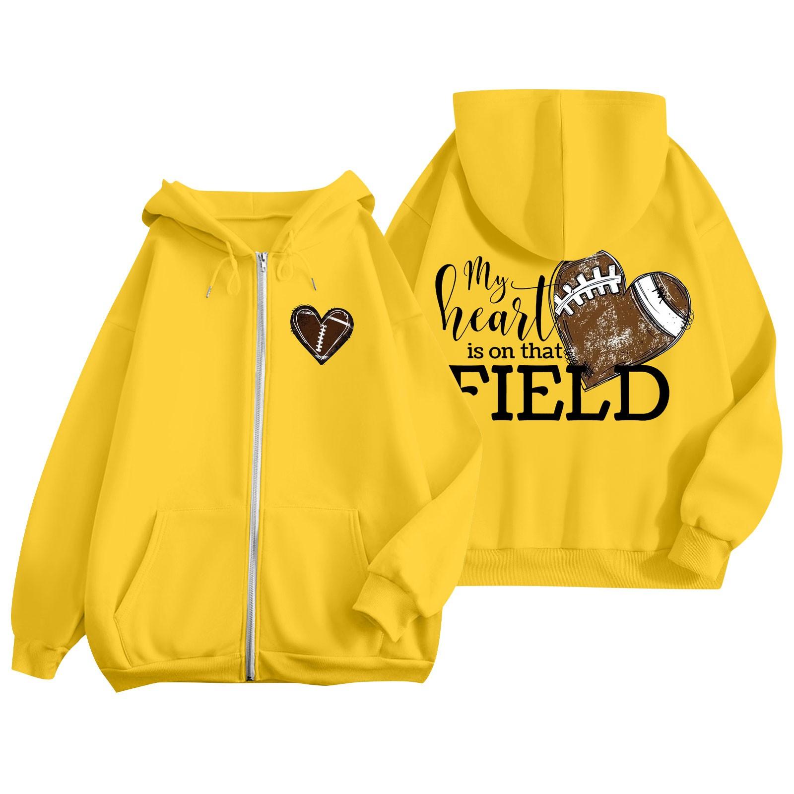 

Женская однотонная толстовка с длинным рукавом на молнии, повседневная, удобная, свободная, легкая женская толстовка XL жёлтый