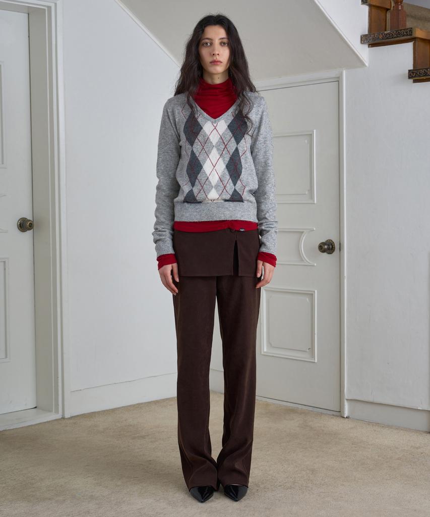 Simeteuligpeosenteu Moleskin Pants & Skirt / Brown