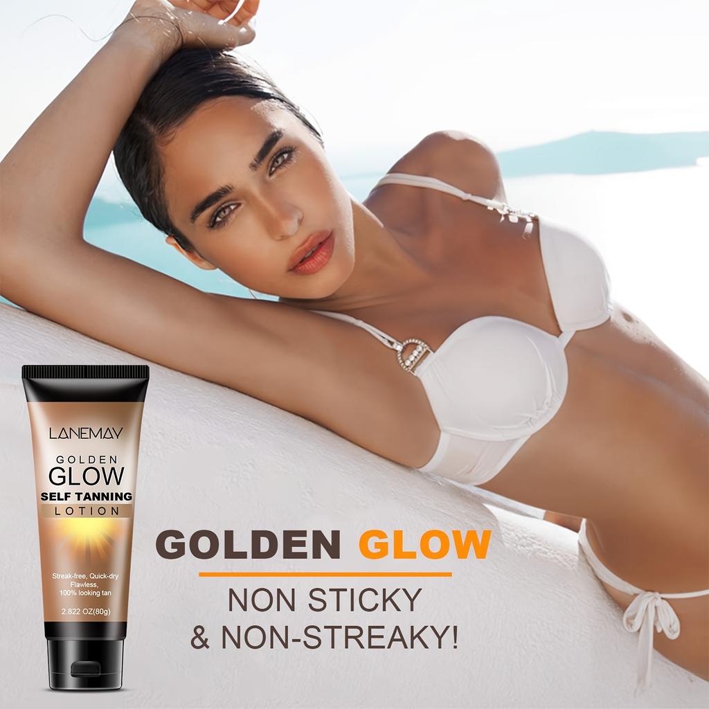 Sunless Tanner - Bronzer Buildable Light, Medium or Dark Tan, Instant Body Bronzer & Gradual Sun-kissed Glow