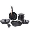 Pots and Pans Set with Detachable Handle Aluminum Nonstick Induction Cookware Set for Kitchen Cooking Dishwasher Safe