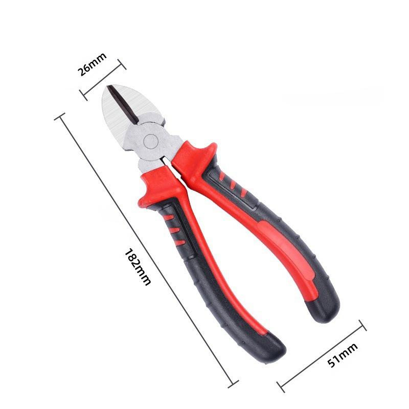 1/3PCS 6/8-inch Wire Pliers Sharp Large Opening Diagonal Pliers for Cutting Twisting Clamping Metal Wires Home Industrial Tool