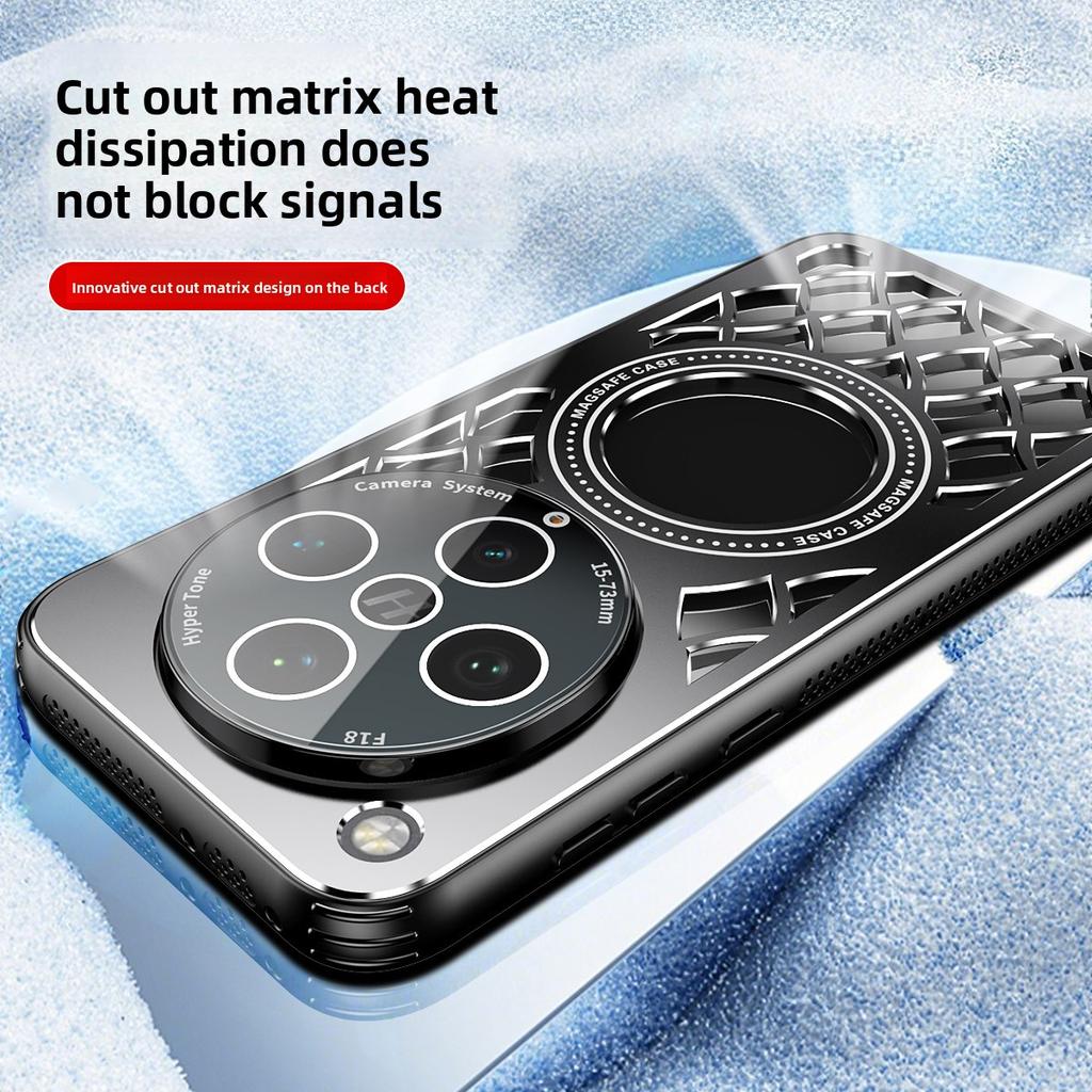 For OPPO Find X8 Ultra Case Hard alloy heat dissipation magnetic Protective back cover for Find X8 Pro X8S+ Plus Phone Shell