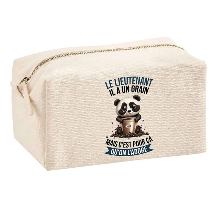 Multifunction Pouch Lieutenant Panda Grain Birthday Christmas Gift Colleague Departure Retirement | School Pencil Case Office Supplies