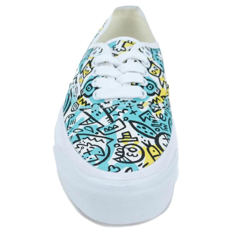 Vans Val Surf X Brady Smith X  Premium LX Authentic 44 Soft Comfortable Durable Low-Top Skate Shoes Unisex Sneakers Blue Yellow VN0011BE410