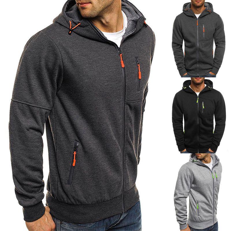 Men's Winter Hoodies Slim Fit Hooded Sweatshirt With Soft Warm Material Jacket