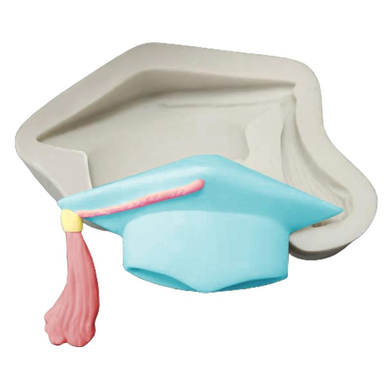 DIY Graduation Themed Silicone Mold Cupcake Topper Fondant Party Cake Decorating Gadgets Candy Chocolate Gumpaste Moulds