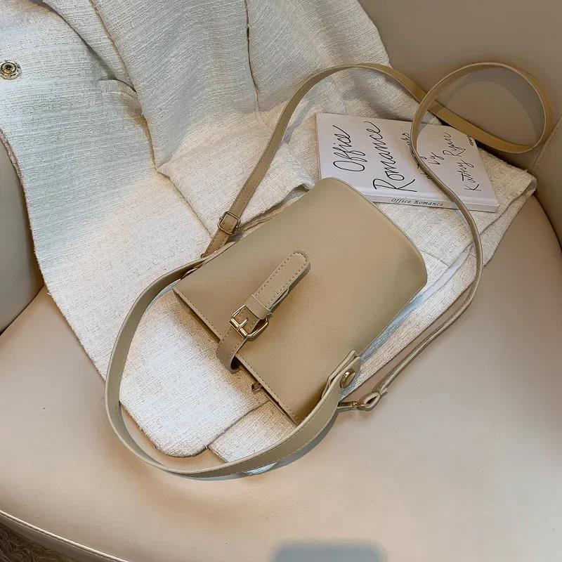 New Korean Tide Simple Retro Handheld Bucket Bag Hundreds of Sen Department Teenage Girls Shoulder Crossbody Small Bag