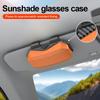 Autobrillenetui Fahrzeug Sonnenbrillen Aufbewahrungsbox Clip Sonnenblende Sonnenschutz Zubehör Innen kratzfestes Material innen
