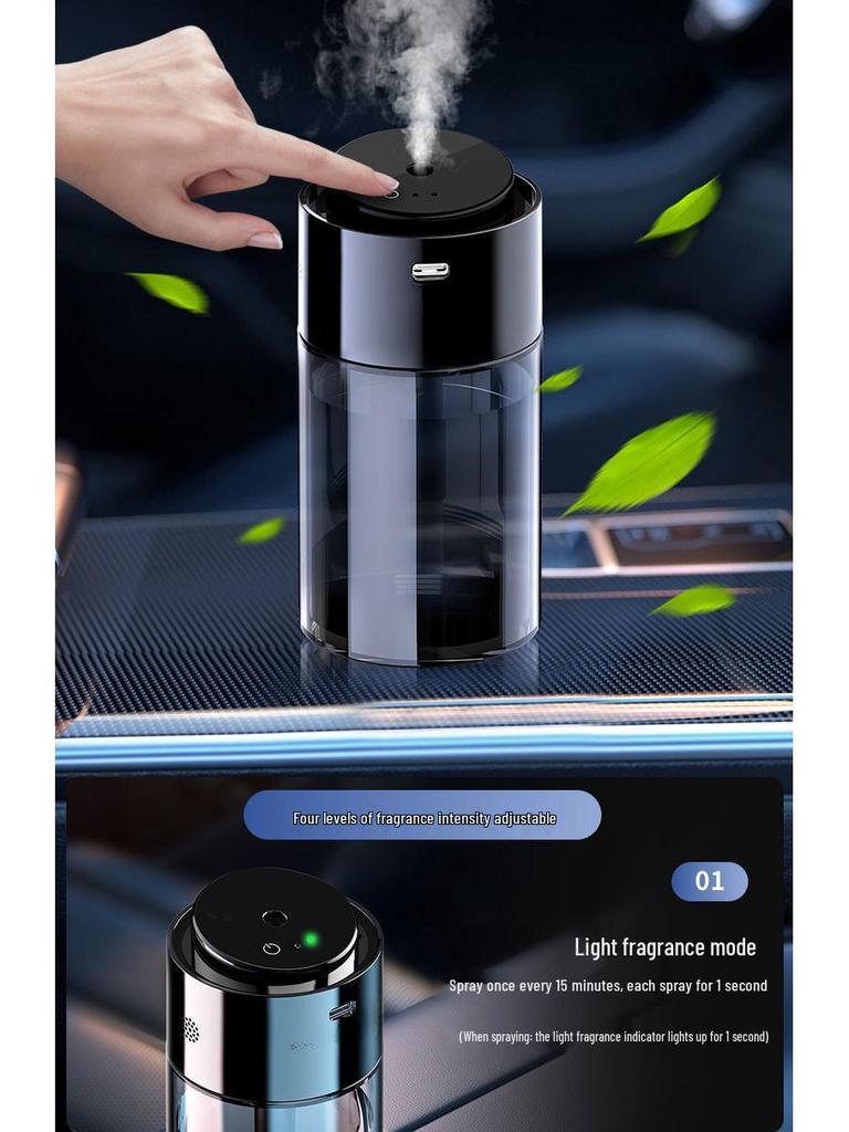 Automatic Car Diffuser & Air Purifier: Odor Eliminator and Humidifier with Fragrance Dispenser