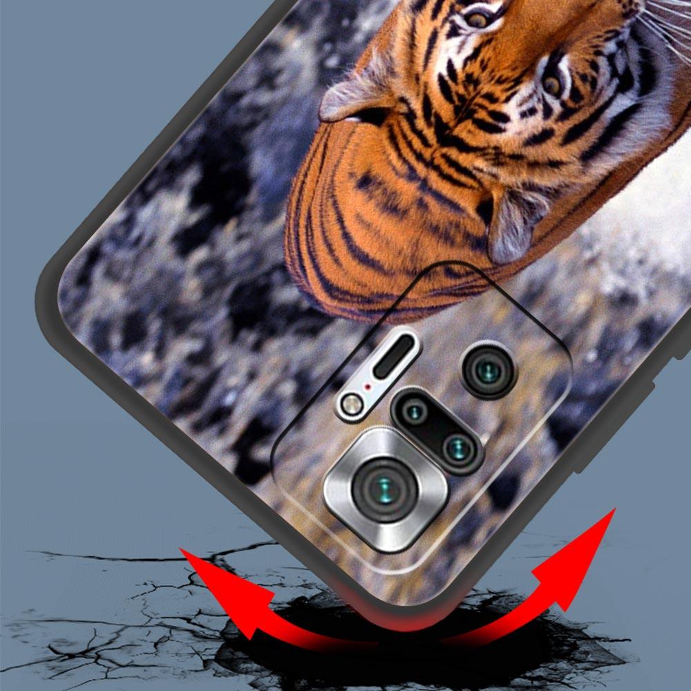 Tiger Leopard Fashion Phone Case For Xiaomi Redmi Note 14 13 5G 10 11 12 Pro Plus 4G 14C 13C 12C 10C Black Cover