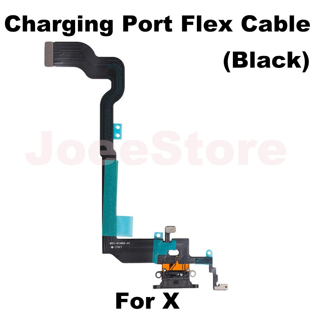 Ladeanschluss Flexkabel für iPhone 11 12 13 14 Pro Max Mini X XS XR USB-Ladegerät Dock-Anschluss Mit Mikrofonband Reparatur