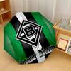 Borussia Mönchengladbach Automatic 3‑Fold Umbrella 8‑Rib Windproof Folding Umbrella Sun Rain Protection For Outdoor Travel Daily Use