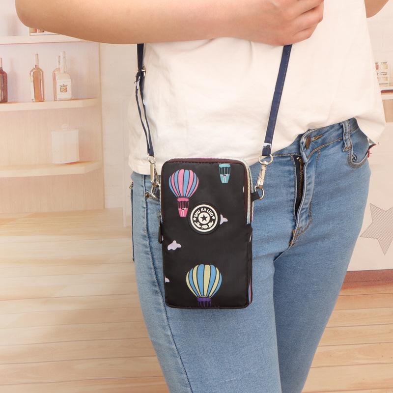 Mädchen Frauen Geldbörse Schulter Mini Canvas Taschen Träger Handy Große Kartenfächer Geldbörse Handtasche Geldfächer Schlüssel Münzbörse