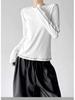 Elegant Korean-Style Slim Fit Brushed Outline Neck Layer