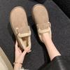 Women's Flat Shoes Thick Sole Plus Round Toe Socket Ladies Warm Shoes Anti-slip Sole Outdoor Cold Protection Suitable for Winter