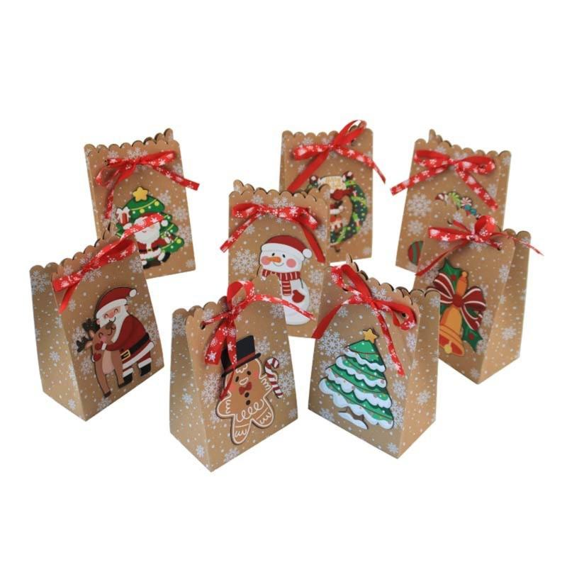 Christmas Candy Bags 24pcs Gift Wrapping Multipurpose Organizers Supplies for Children Adults Kid Girl Boys Birthday