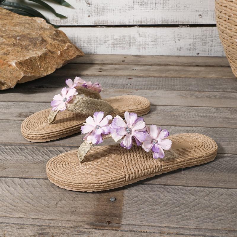 Flower Cool Drag Women 2026 New Summer Wear Soft-soled Lightweight Flip-flops Sandals