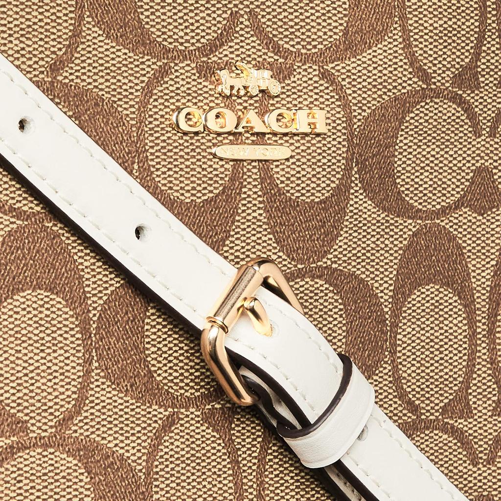 Tote Bag 5693 [Coach] Women's Im/Khaki/Chalk [Item]