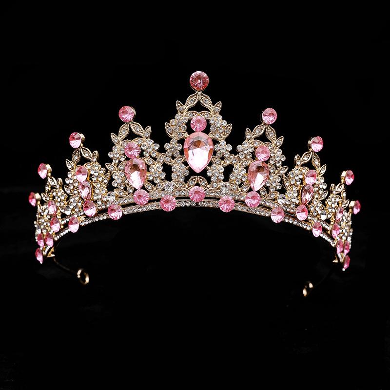 Children's Crystal Tiara Headband: Princess Crown Hair Accessory for Girls' Birthdays and Performances