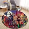 Adventure Animation Masters of the Universe Round Carpet and Rug Cartoon He-Man Pattern Home Decor Anti-slip Mat Yoga