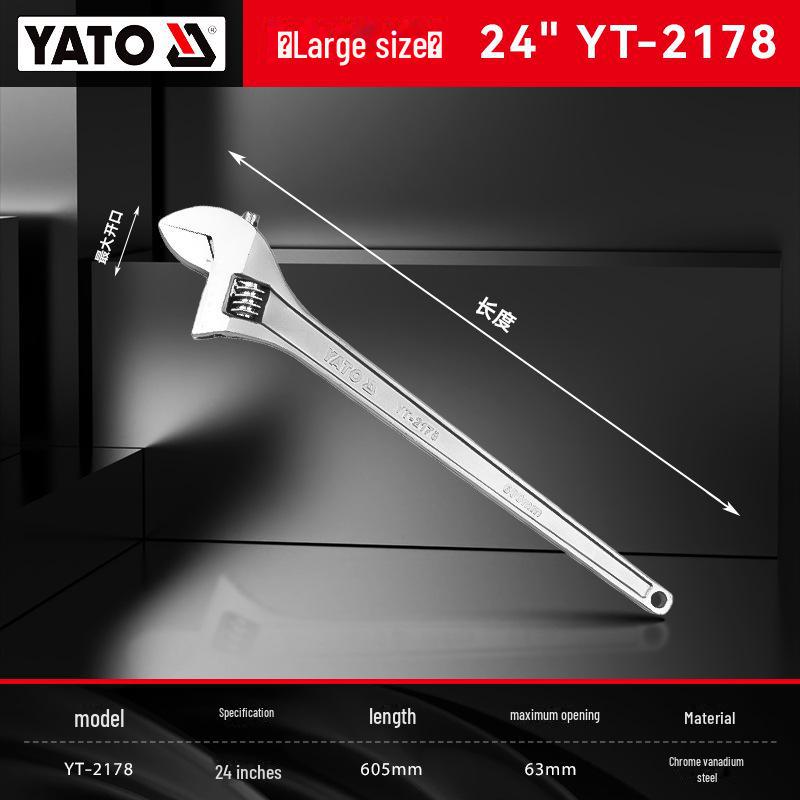 Yiertuo Adjustable 6-12 Inch Multi-Function Large Opening Wrench & Pipe Pliers