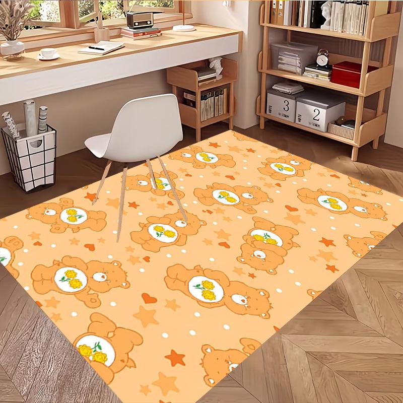 Care Bears Print Rug, Washable Floor Carpet, For Entryway Dorm Laundry Room Office Study, Home Decor Birthday Christmas Gift