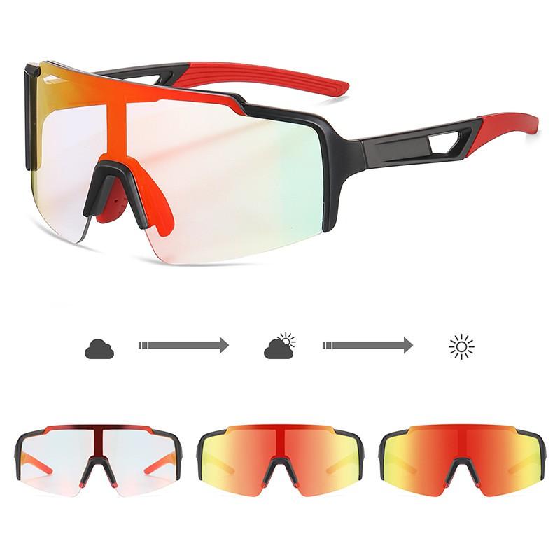 2026 Polarized Cycling Sunglasses Large Frame Photochromic Lens Prescription Compatible Outdoor Riding