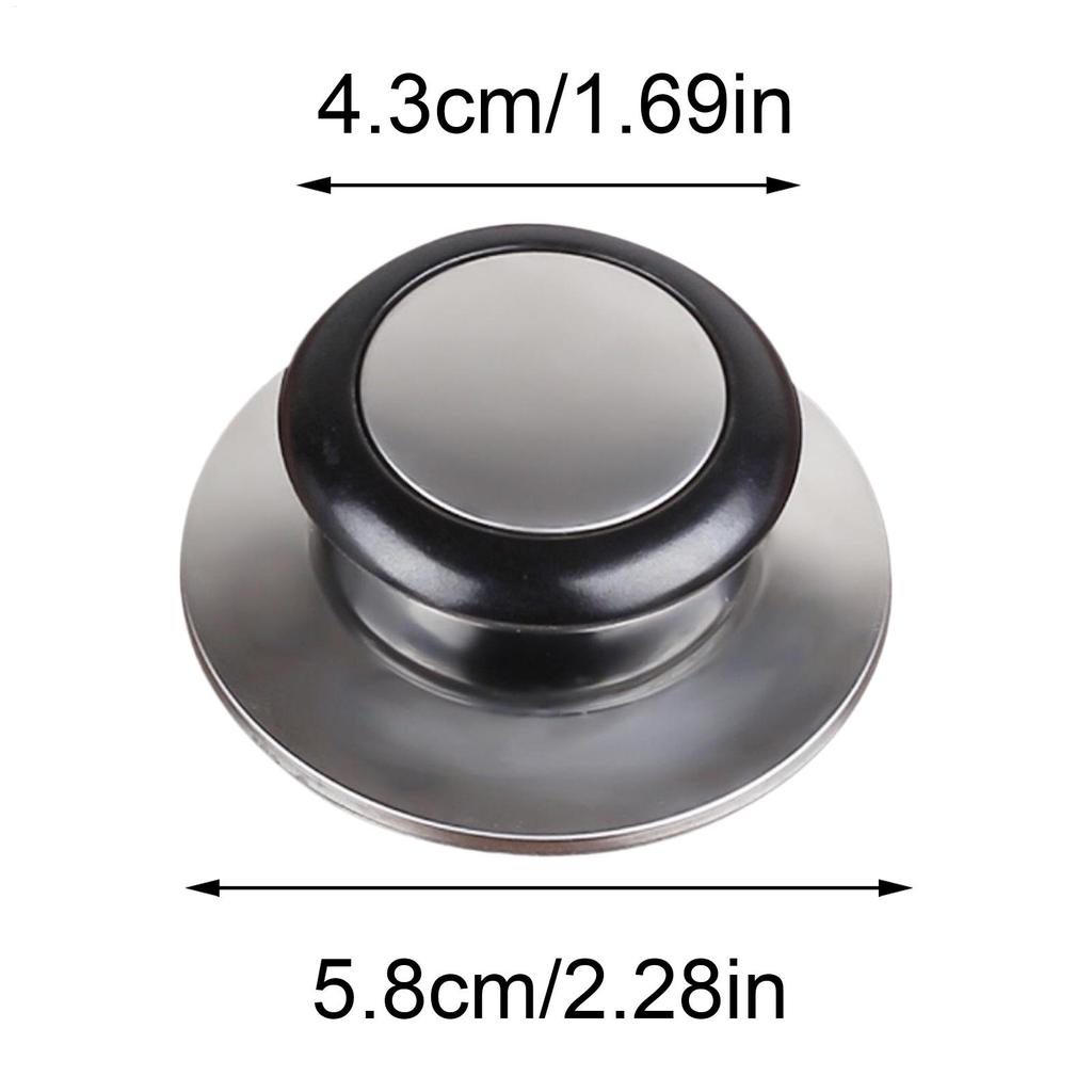 Sturdy Stainless Steel Pot Cover Replacement Knob Practical Universal Pot Lid Grip Firm Fixing Cookware Handle Spare Parts