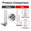 9Pcs Ball Head Socket Set with Extension Rod, Corrosion-Resistant Steel Socket Wrench Kit, Bi-Directional Rotation Tool