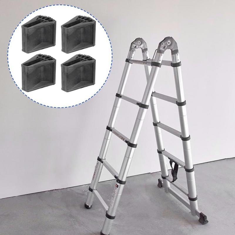 Ladder Feet Rubber Pads 4x Ladder Feet Shoes Quick-Install Replacement Parts Heavy-duty Safety Shoes For Electrical Work Window