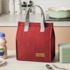 Handheld Large Capacity Lnsulated Lunch Bag Lnsulation Bento Pack Aluminum Foil Rice Bag Meal Pack Ice Pack Student Bento Lunch Handbag Insulation