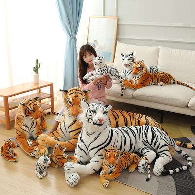 30/50/75cm/90cm/110cm Simulácia Tigra Bábika Zoo Bábika Severovýchodný Tiger Plyšová Hračka Dekorácia Sediaca Pozícia