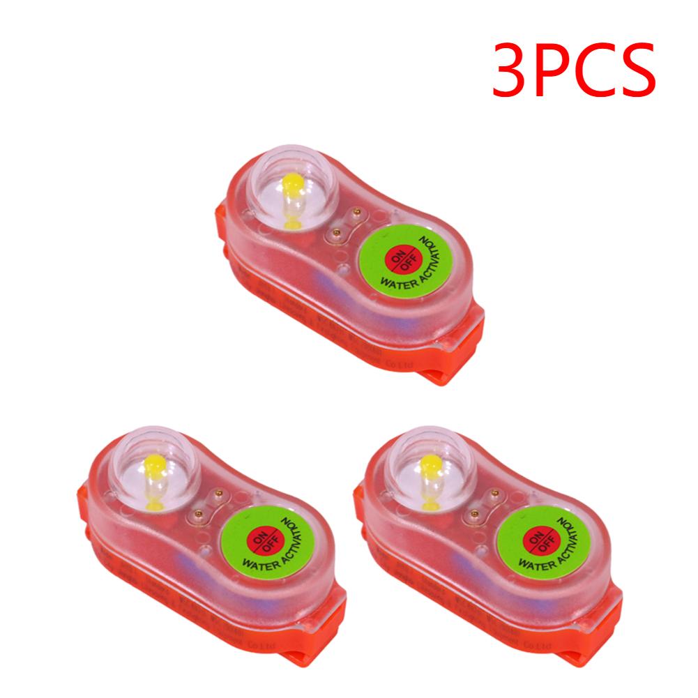 LED Life Jacket Light Water-Activate Safety Personal Locator Light Waterproof Life Saving Warning Lamp for Swimming Sea Fishing
