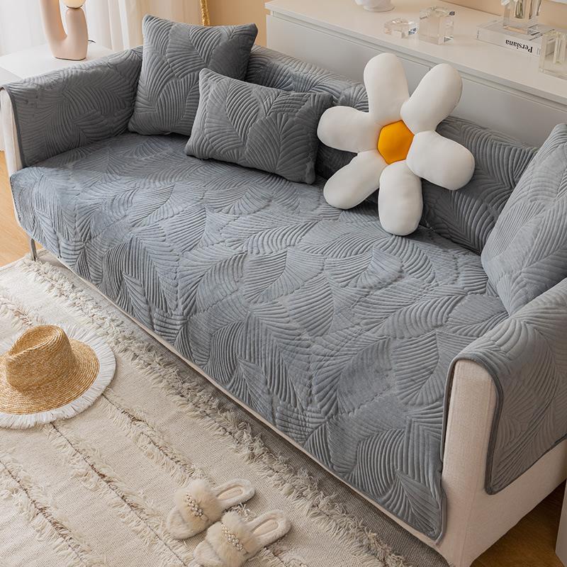 Simple Pure Cotton Sofa Cushion, Universal Cushion for All Seasons, Non-slip High-end Sofa Cover, Cover Cloth Cushion, Winter Style