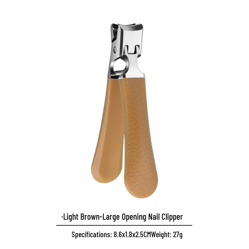 

Anti-Splash Wide-Opening Nail Clippers with Non-Slip Grip for Elderly Single Unit