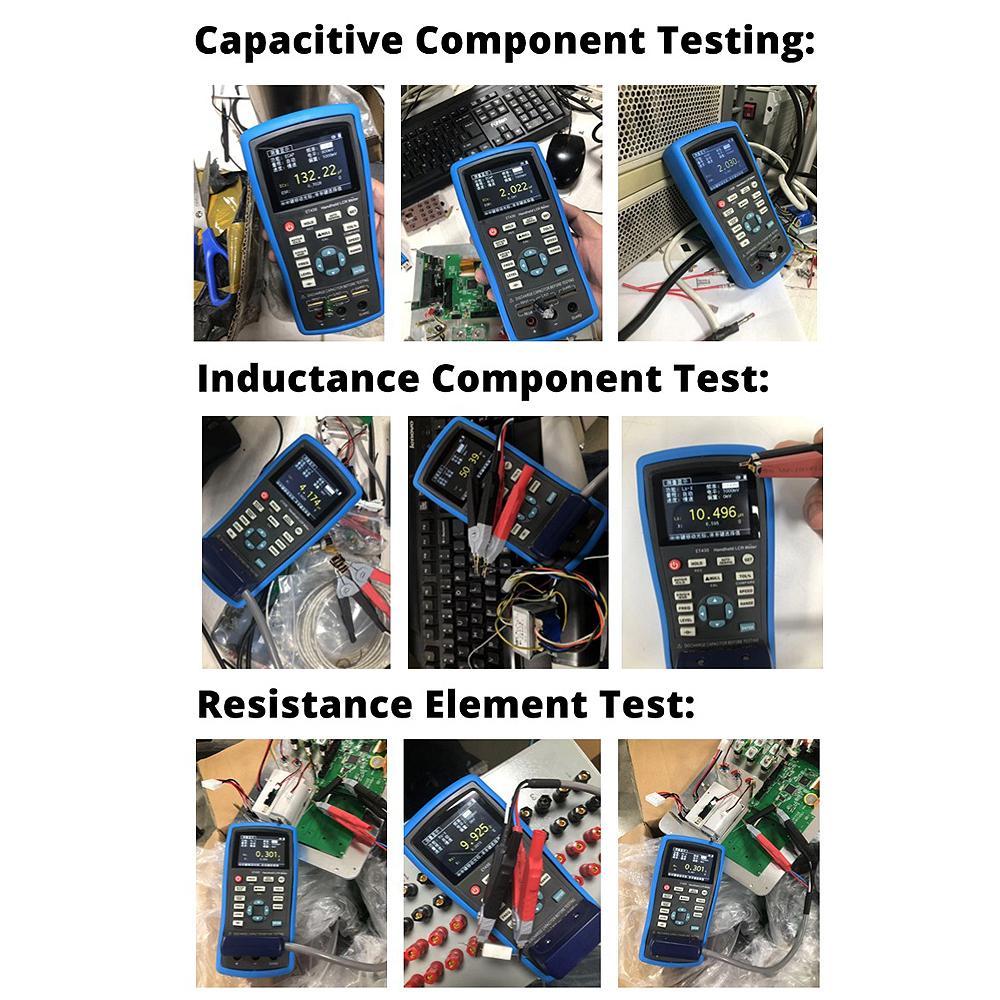 ET430 ET431 ET432 ET433 Multifunction Handheld LCR Digital Bridge Meter High Precision Capacitance Inductance Resistance Meter
