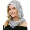 Sequined Head Scarf for Women Islamic Turban Glitter Scarf Solid Color Headscarf Hijab for Parties or Daily