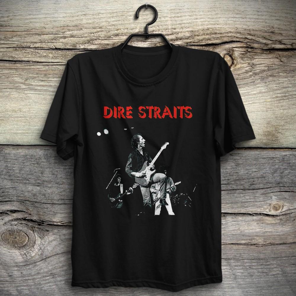 Dire Straits Live David Mark Knopfler John Illsley Pick Withers T-Shirt Unisex T-Shirt L