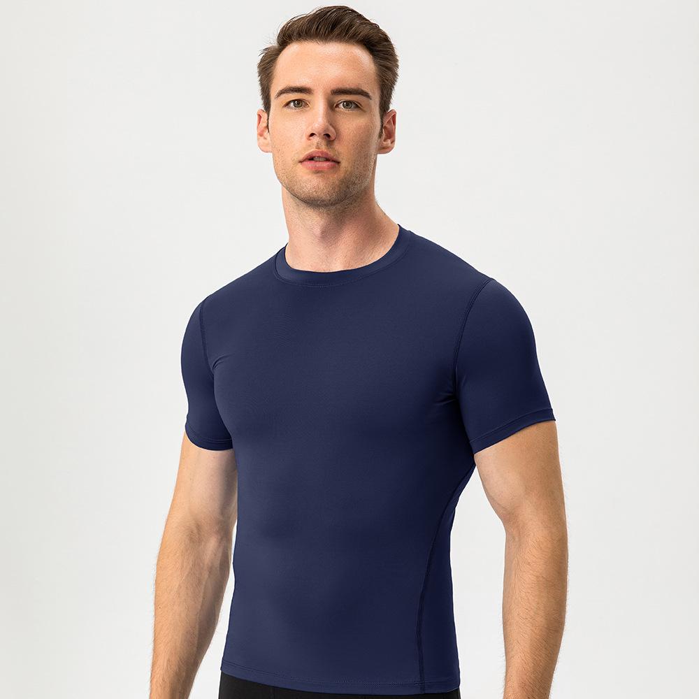 Men's Quick-Dry Elastic Training T-Shirt - Short Sleeve Sportswear 1003