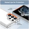 For Samsung Galaxy S22 Ultra 5G Clear Phone Case with Electroplating Buttons (Big Rear Lens Hole)