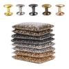 100sets 6mm 8mm Metal Double Cap Rivets Stud Round Nail Spike for Leathercraft Repair Shoes Bag Belt Clothing Garment Accessories