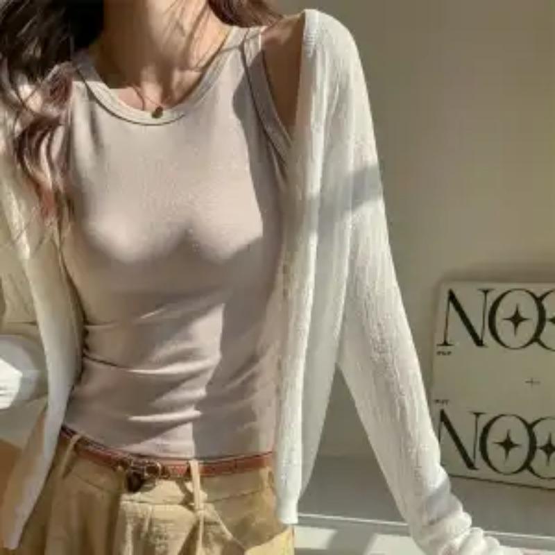 Women's Summer Inner Wear Sleeveless Base Layer Slimming Outer Wear Covering Side Boob Tops