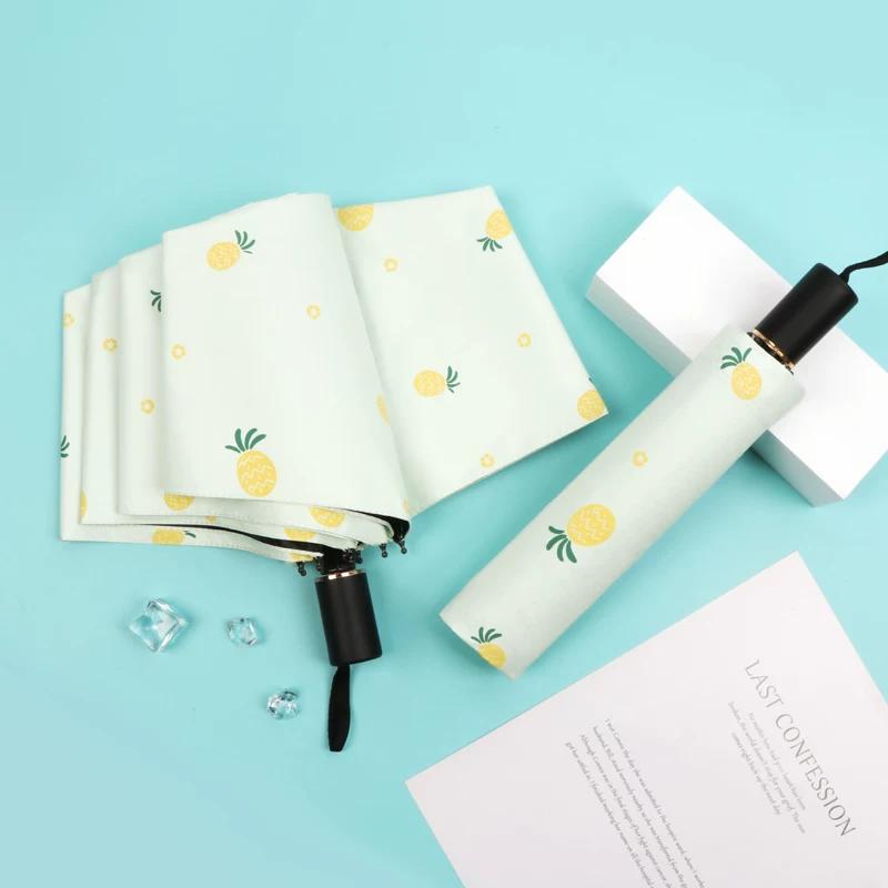 Dual-Purpose Umbrella for Girls, Foldable, Stylish, Compact, Portable, Automatic Sunshade, Sun Protection, Uv Protection, Sun Umbrella
