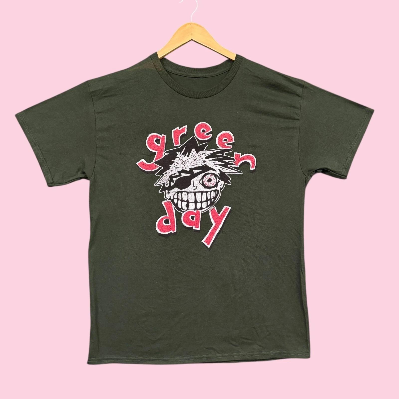 Green Day One Eyed Bastard Punk Rock Band Tee L M