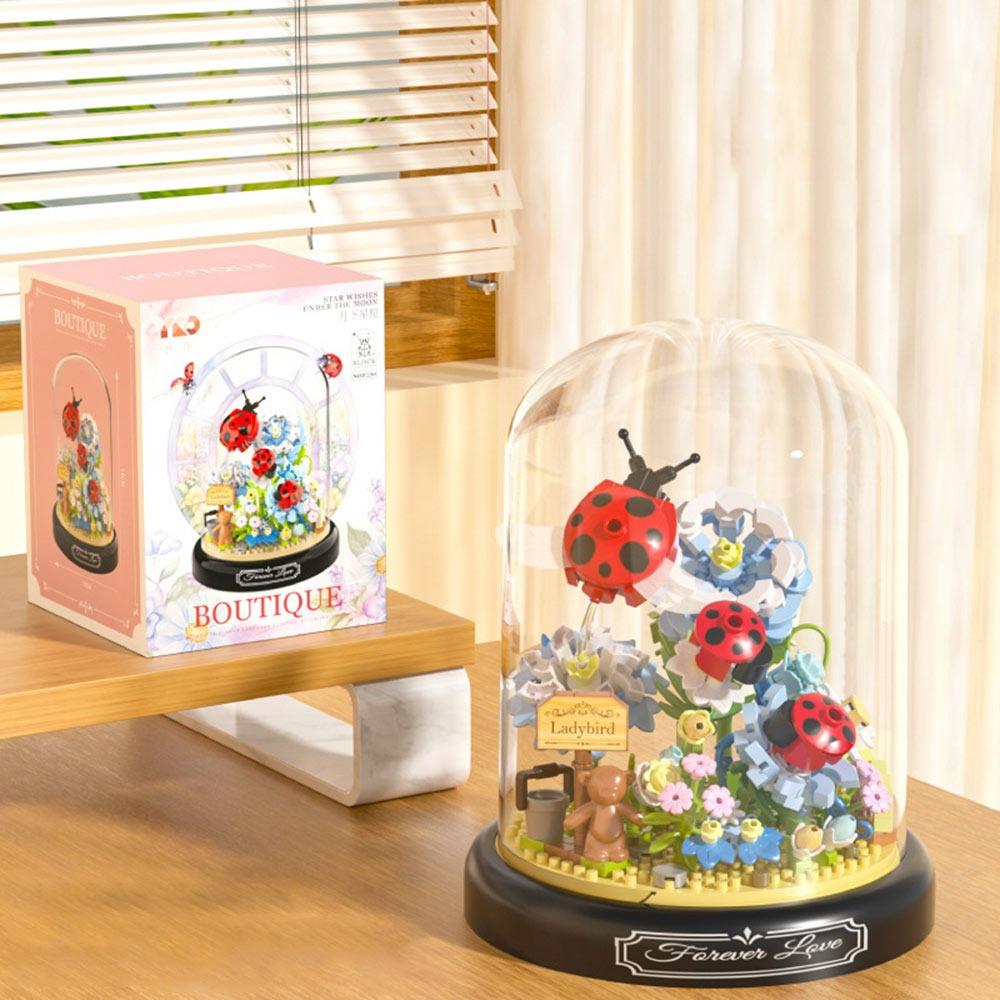 

Сделай сам Микрочастицы Строительные блоки Пластиковые Мини Цветок Растение Кирпичики 3D Модель Кирпичики Подарок ladybug